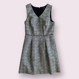 BANANA REPUBLIC Gray Pleated A Line Dress Size 0